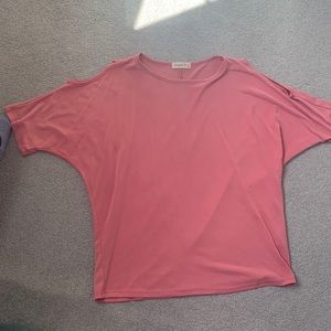 Womens t shirt with openings at shoulder